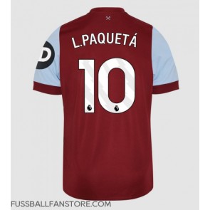 West Ham United Lucas Paqueta #10 Replik Heimtrikot 2023-24 Kurzarm